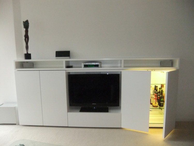 Sideboard lackiert weiß matt