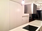 Küche in weiß matt lackiert, Schleiflack 9016